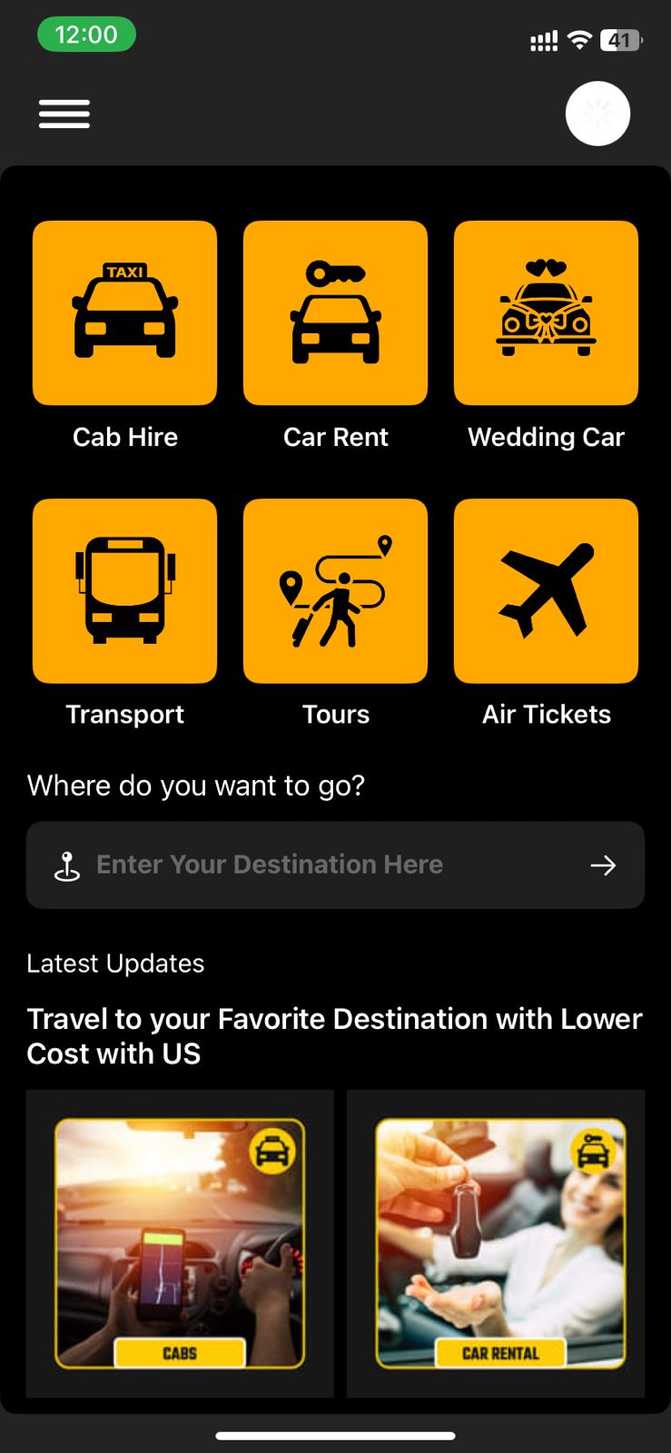 VIP Travels Mobile App
